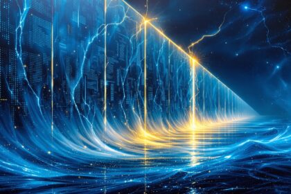 AI memory wall DRAM capacity bottleneck for inference abstract illustration
