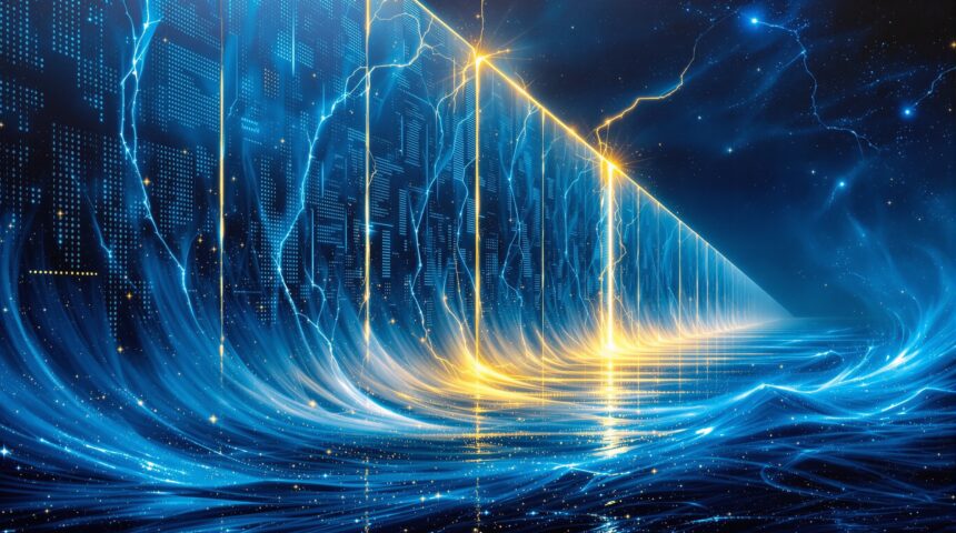 AI memory wall DRAM capacity bottleneck for inference abstract illustration