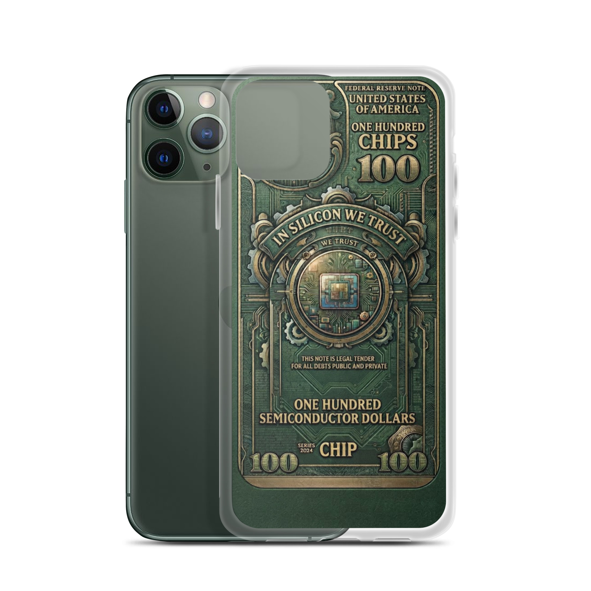 Clear Case for iPhone®: "In Silicon We Trust" - Image 4