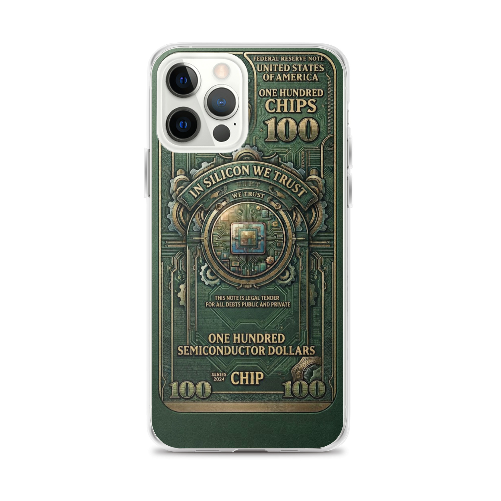 Clear Case for iPhone®: "In Silicon We Trust"