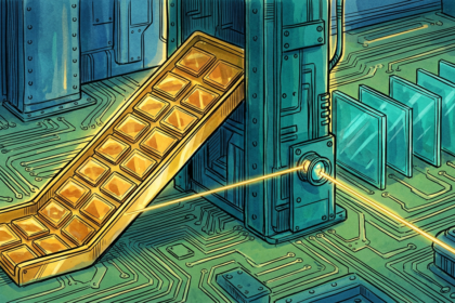 Hand-drawn illustration for a semiconductor industry article