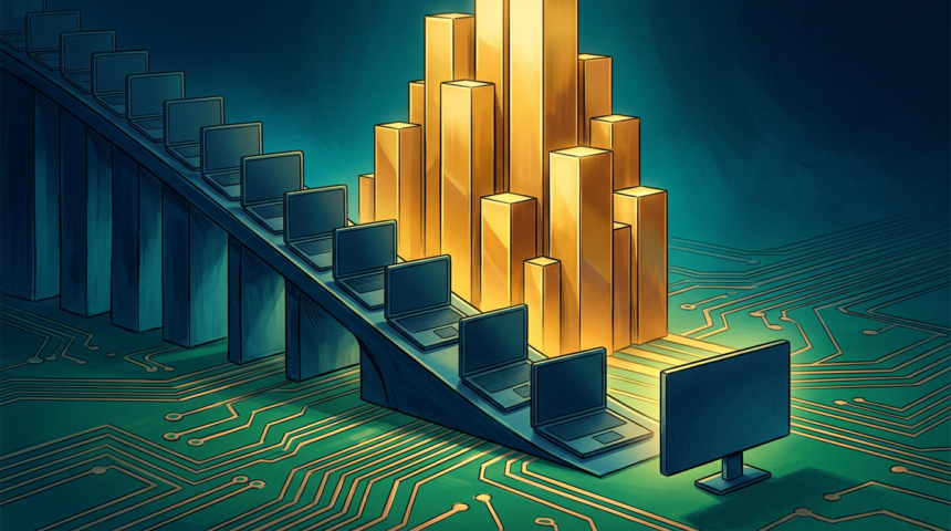 PC shipments fall a fifth as memory prices rewrite the bill