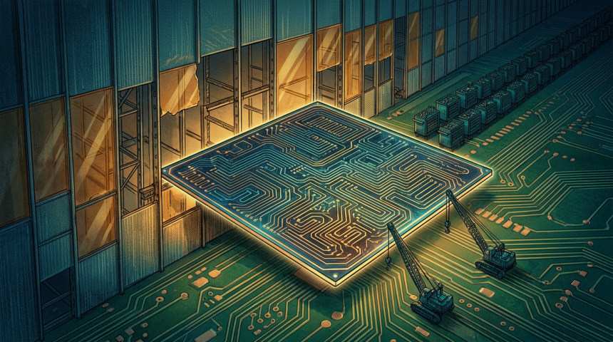 A substrate maker counts thirty months before the tools arrive