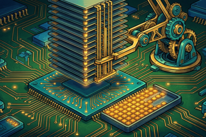 Feature illustration for: An inference chipmaker weighs trading speed for room